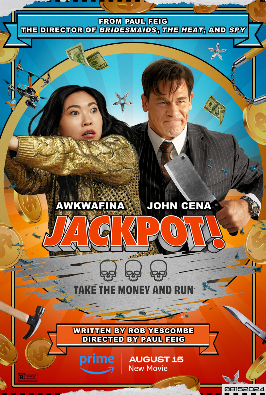 Amazon Prime presenta: Jackpot! Trailer e clip dell’action-comedy con Awkwafina e John Cena – dal 15 Agosto in tutto il mondo