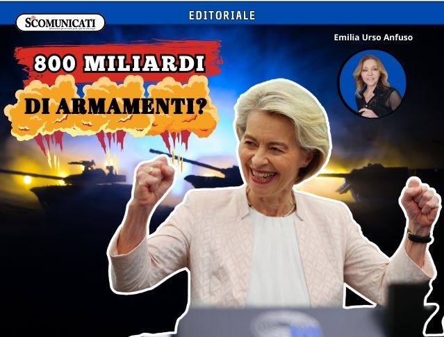 Von der Leyen vuole spendere altri 800 miliardi in armi!